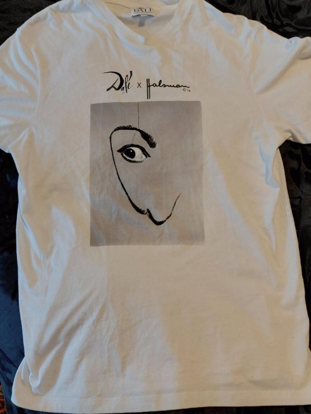 NWOT Authentic Dali x Halsman White Graphic T